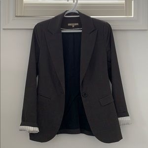 Gray classic fit blazer